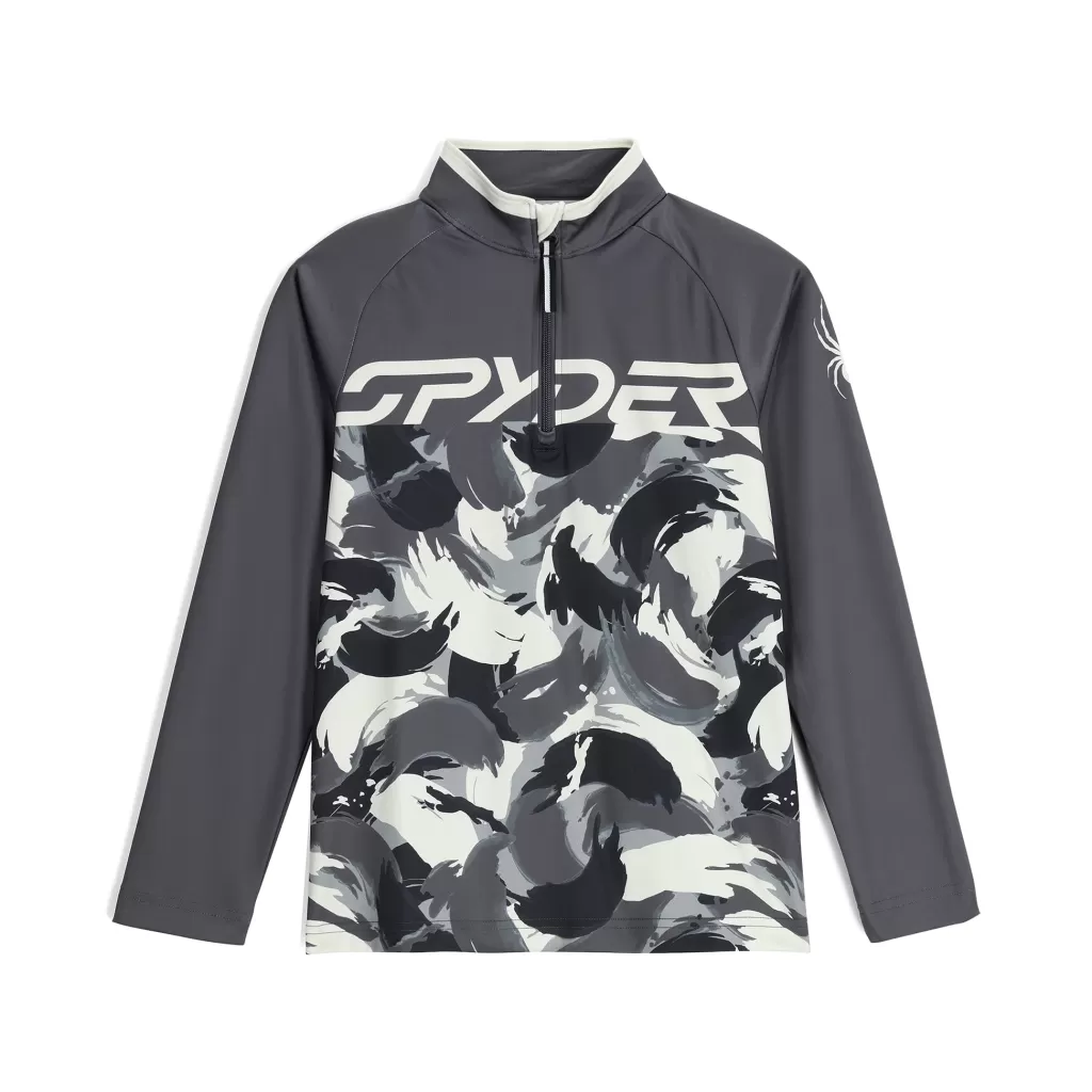 Kids Spyder Boys Camo Half Zip -