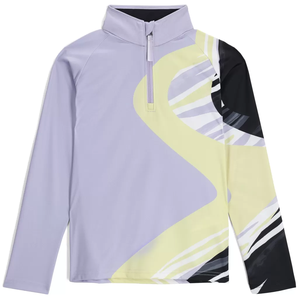 Kids Spyder Girls Surface Half Zip - Violet Dust