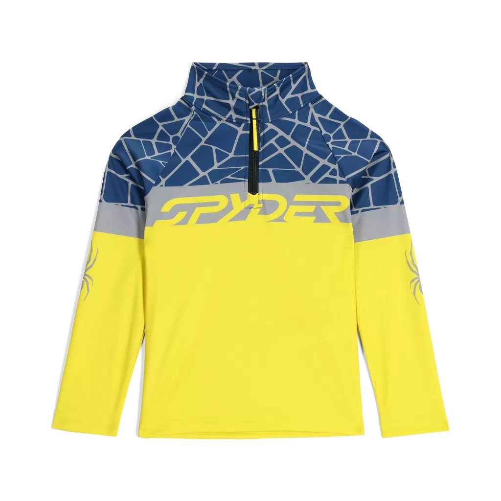 Kids Spyder Little Boys Bug Half Zip - Acid Yellow