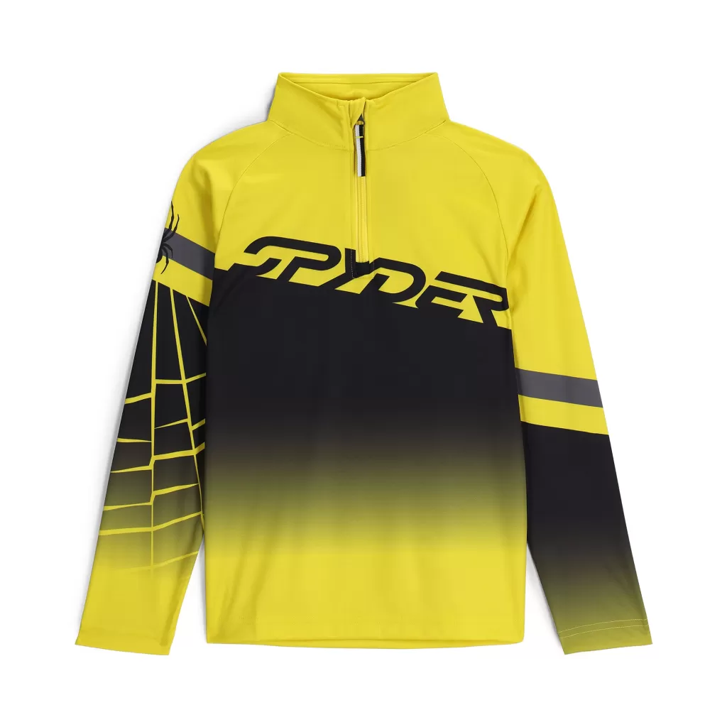 Kids Spyder Little Boys Incline Half Zip - Acid Yellow