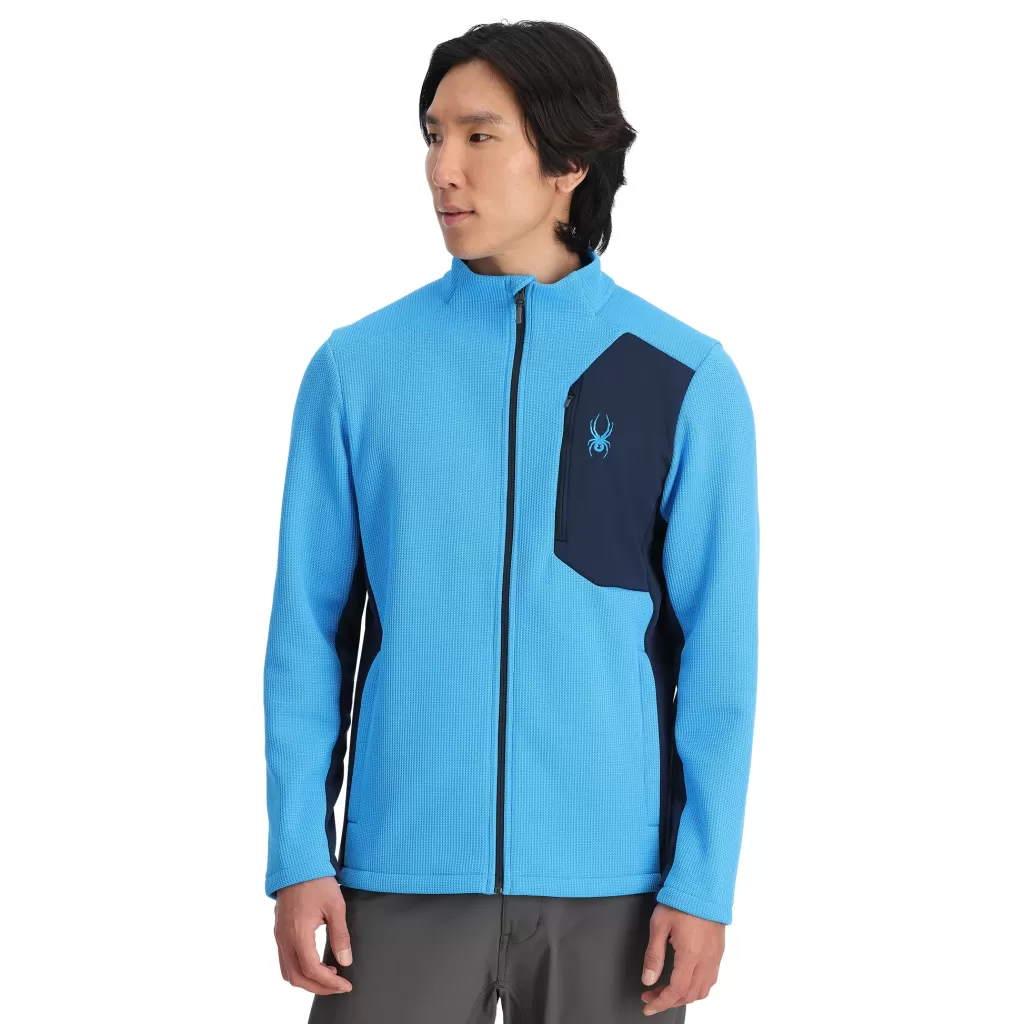 Spyder Mens Bandit Full Zip - Aether Blue