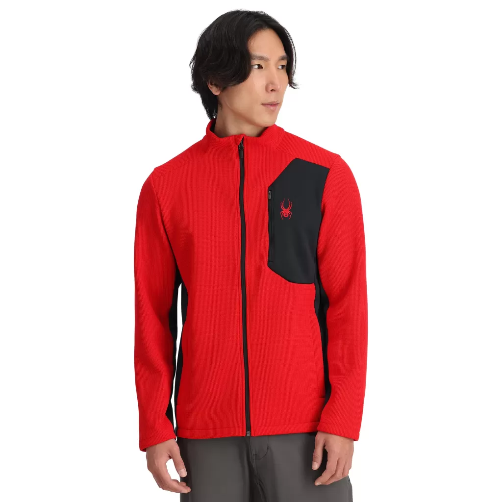 Spyder Mens Bandit Full Zip - Red