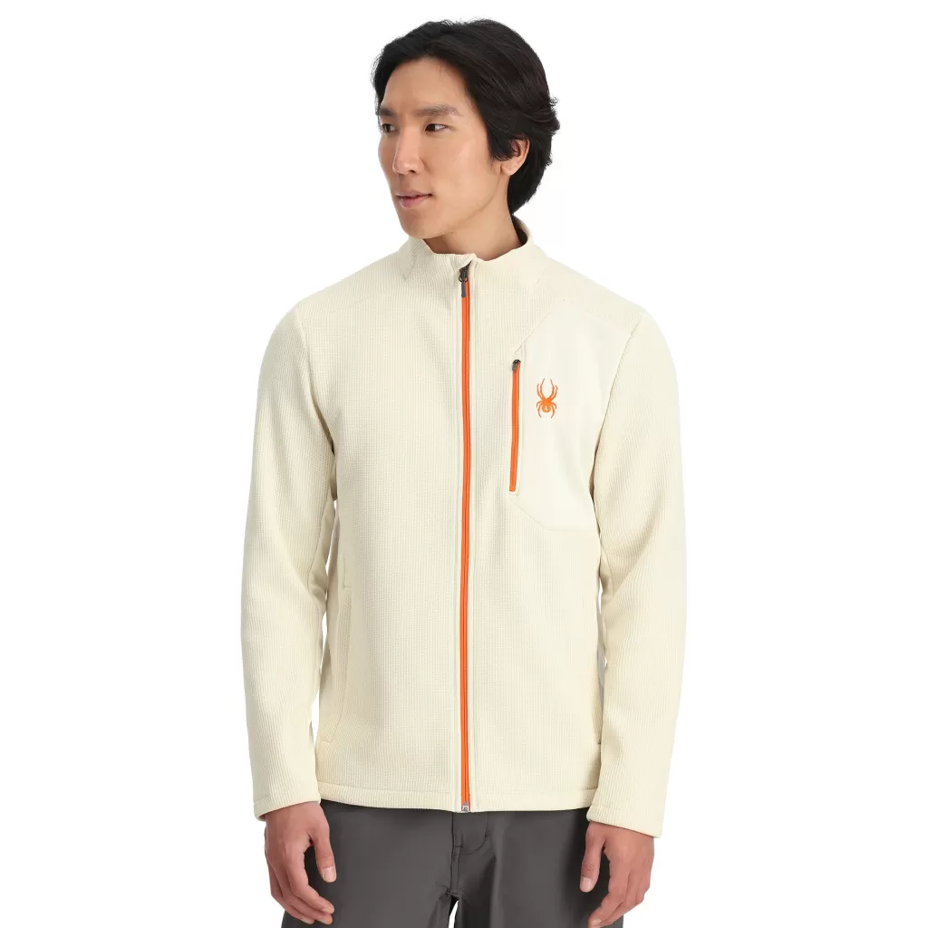 Spyder Mens Bandit Full Zip - Vanilla Latte