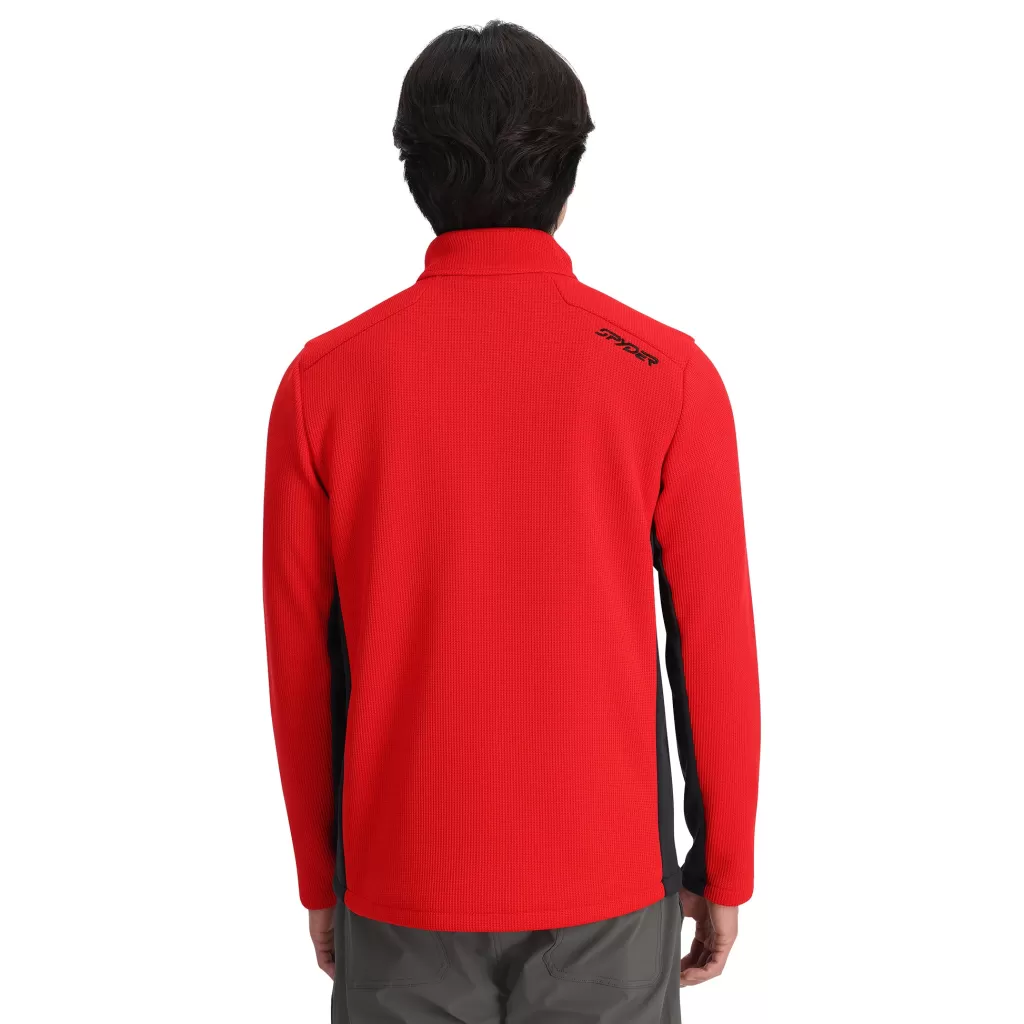 Spyder Mens Bandit Half Zip - Red