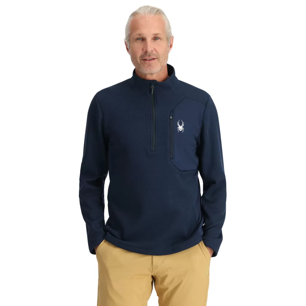 Spyder Mens Bandit Half Zip - True Navy