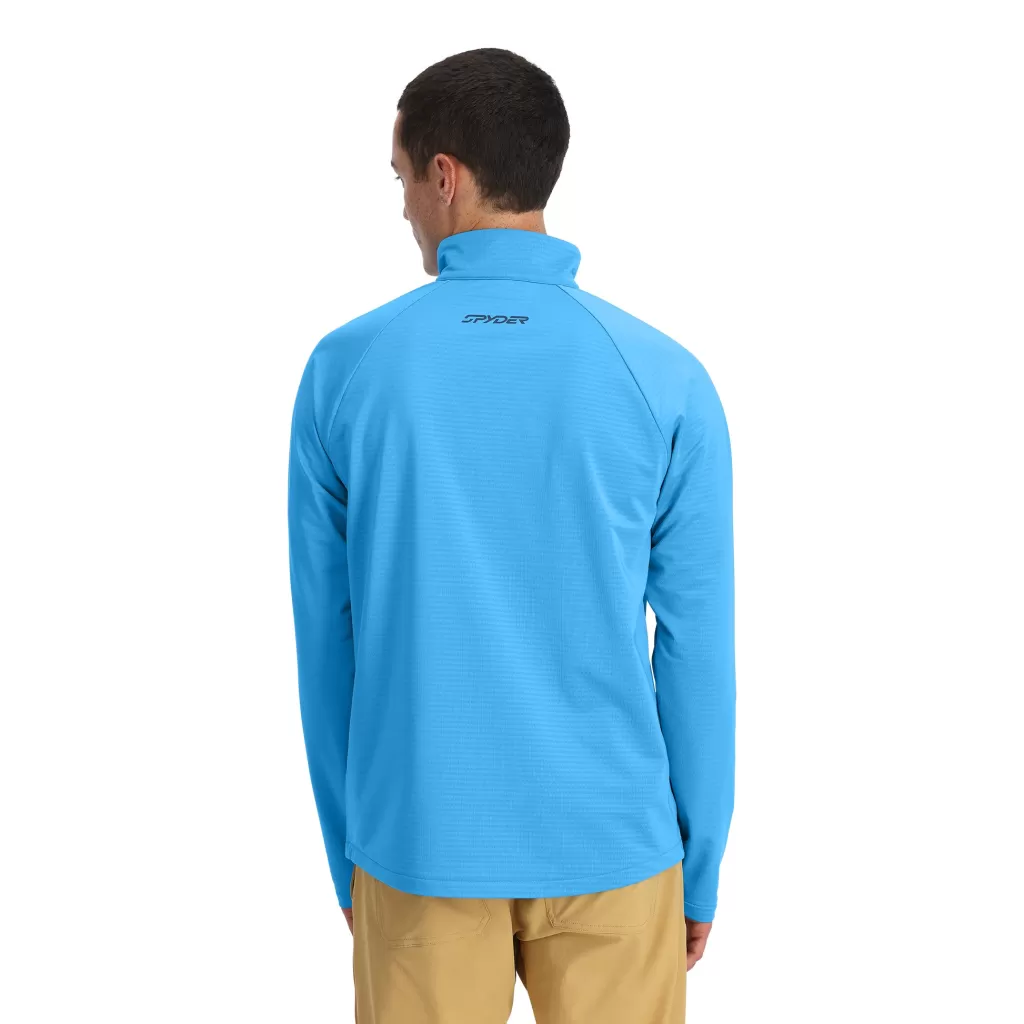 Spyder Mens Gridweb Half Zip - Aether Blue