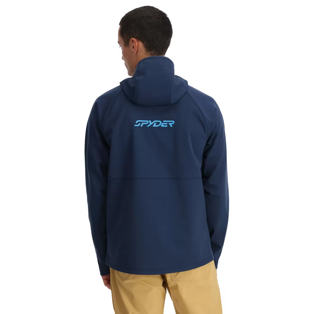 Spyder Mens Gridweb ShellFleece™ Hoodie - True Navy