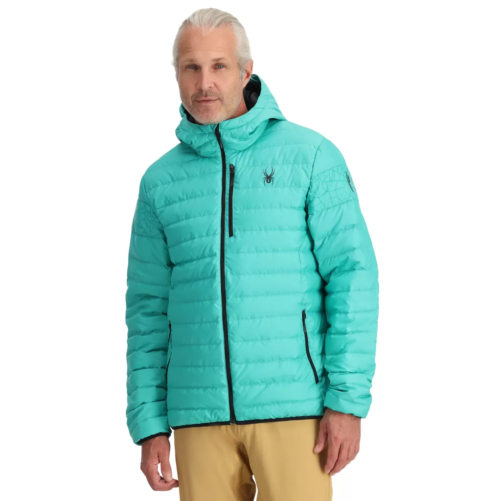 Spyder Mens Zenith Hooded - Teal Green