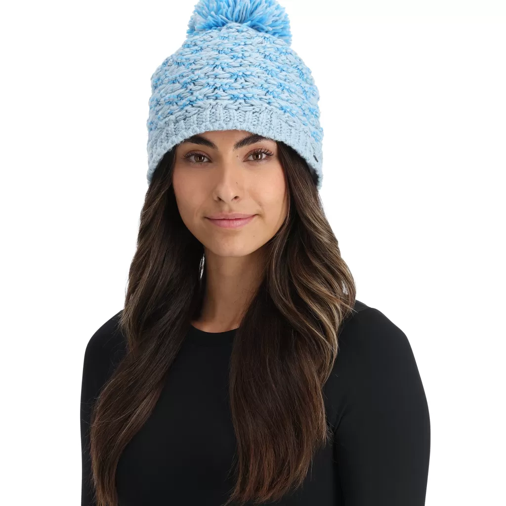 Women Spyder Womens Brrr Berry Pom - Blue Drift