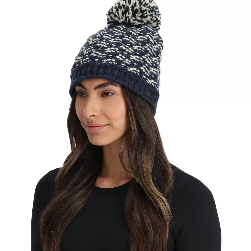 Women Spyder Womens Brrr Berry Pom - True Navy