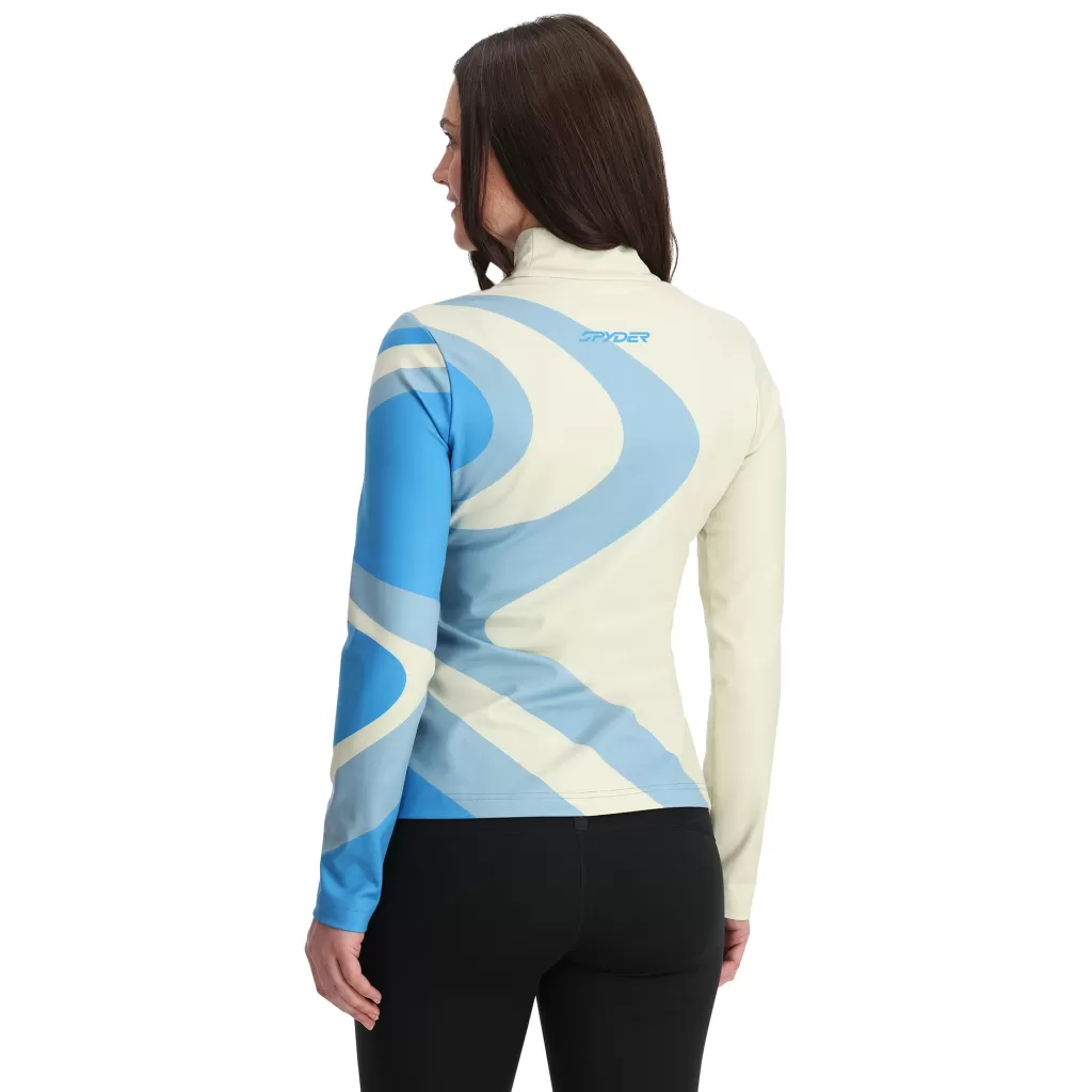 Women Spyder Womens Chute Turtleneck - Vanilla Latte