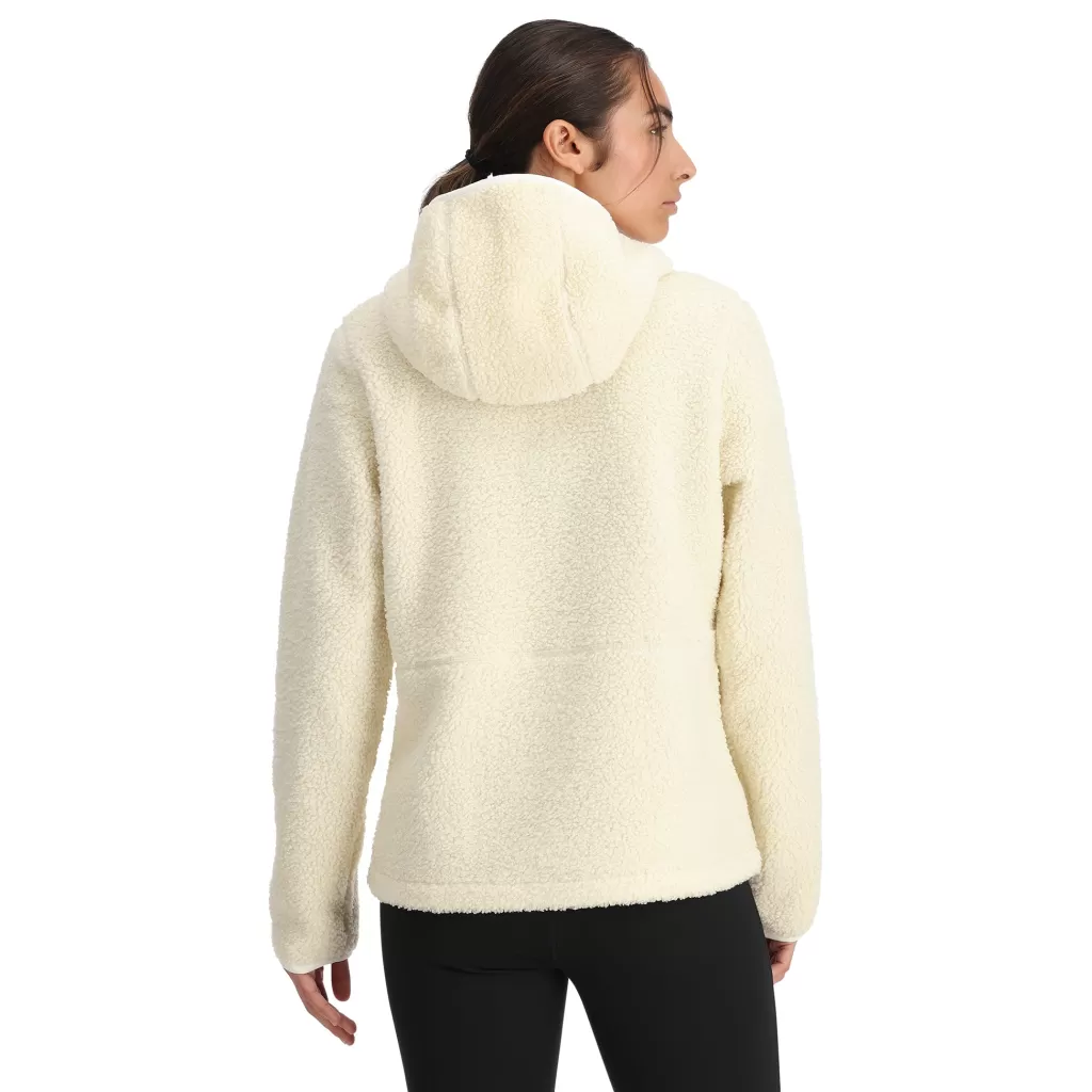 Women Spyder Womens Cloud Fleece Hoodie - Vanilla Latte