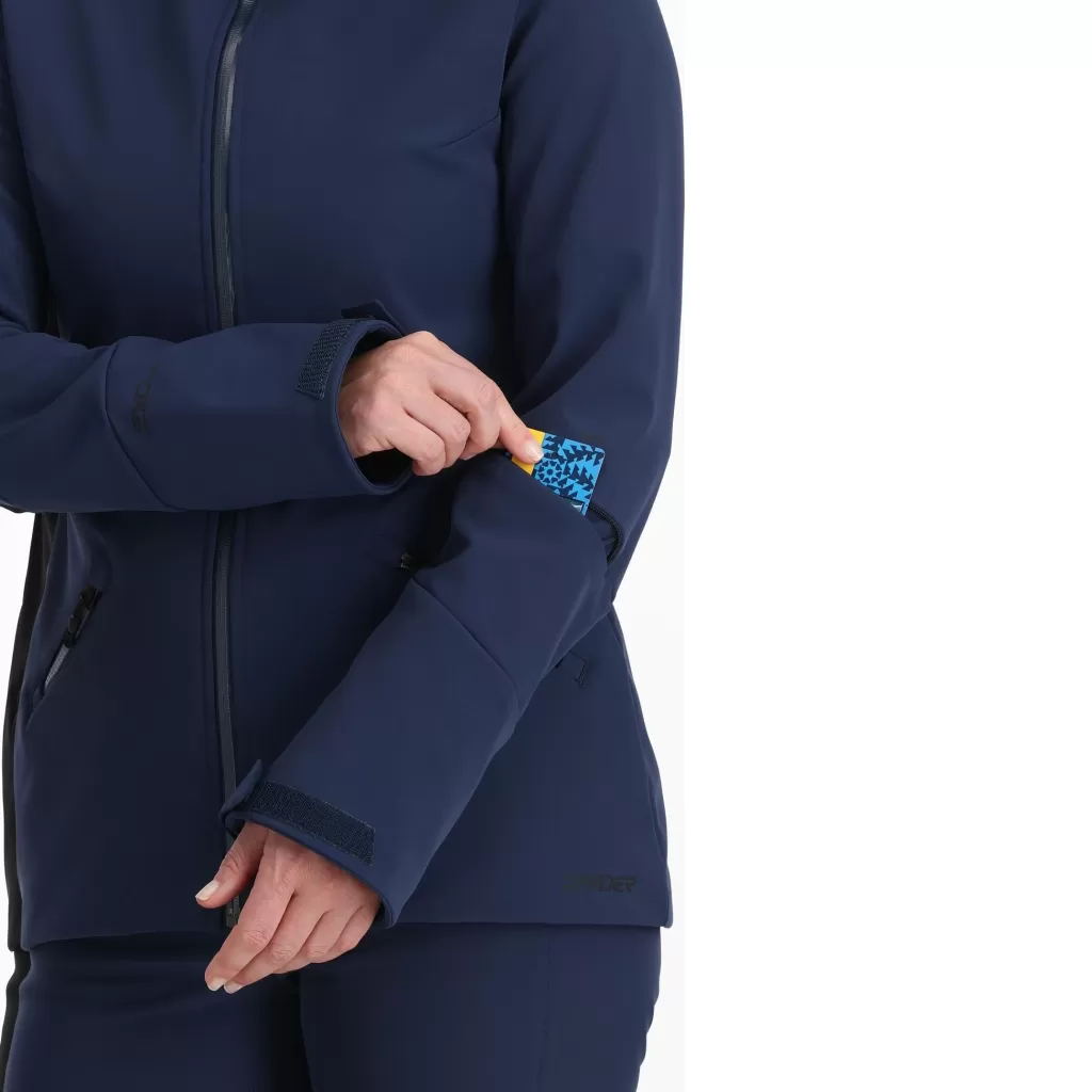 Women Spyder Womens Glacial Softshell - True Navy