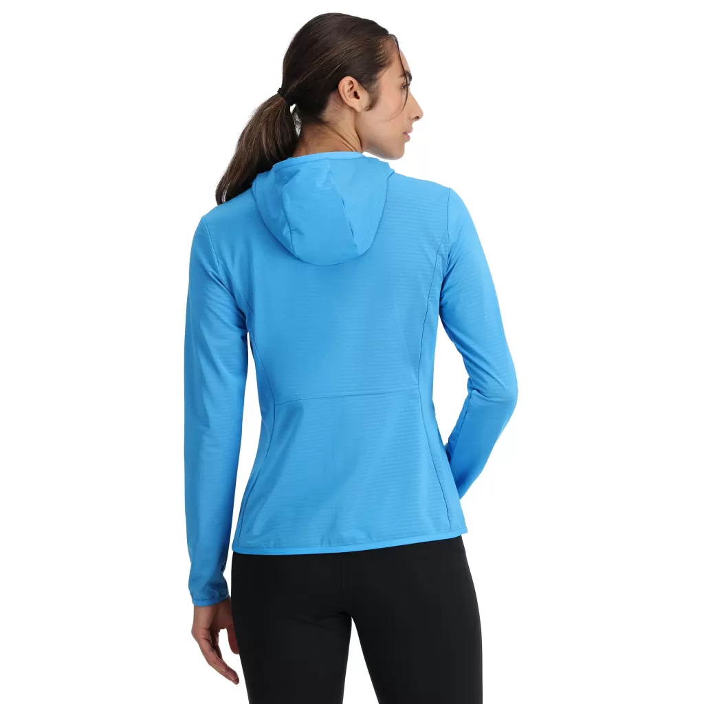 Women Spyder Womens Gridweb Hoodie - Aether Blue