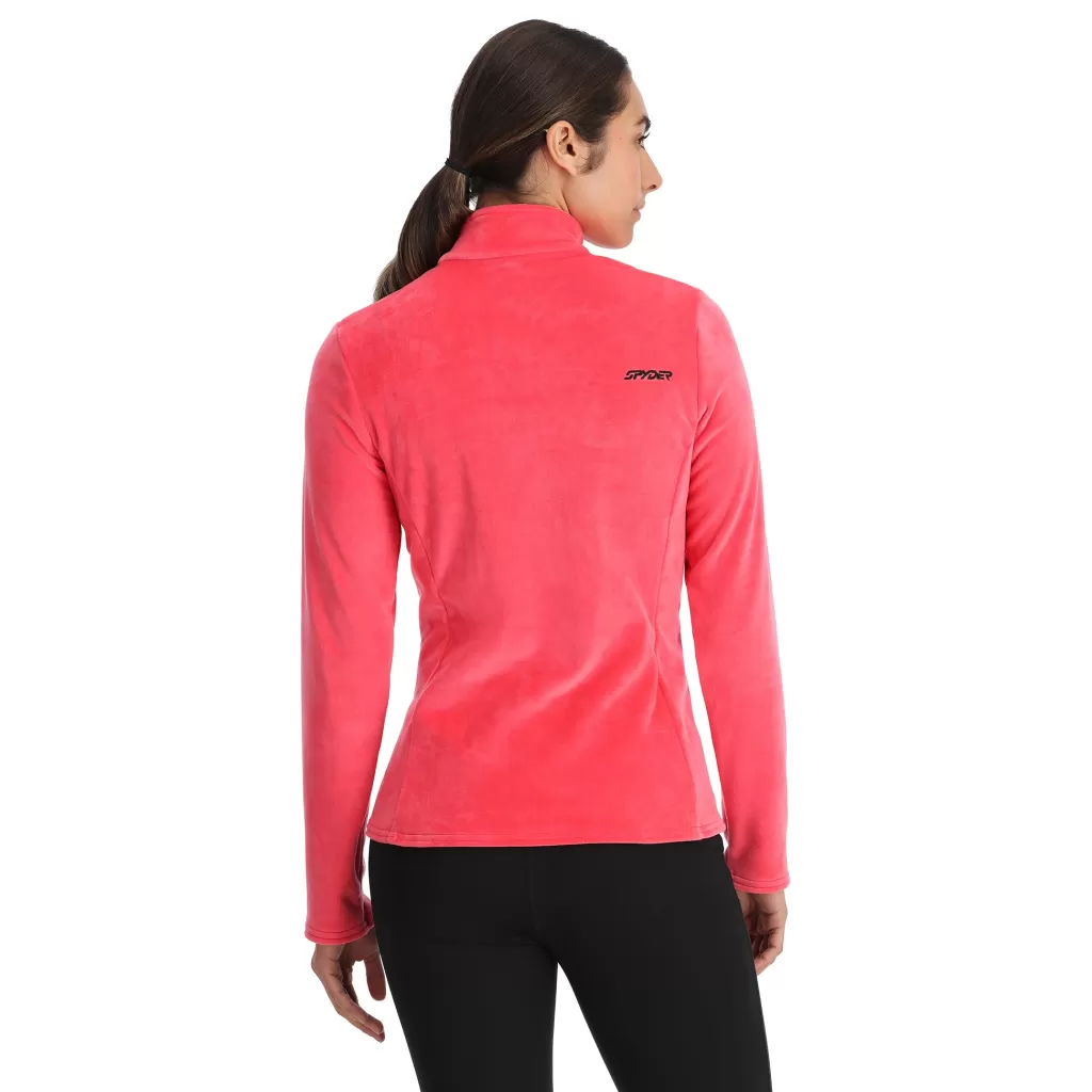 Women Spyder Womens Shimmer Bug Half Zip - Prism Pink