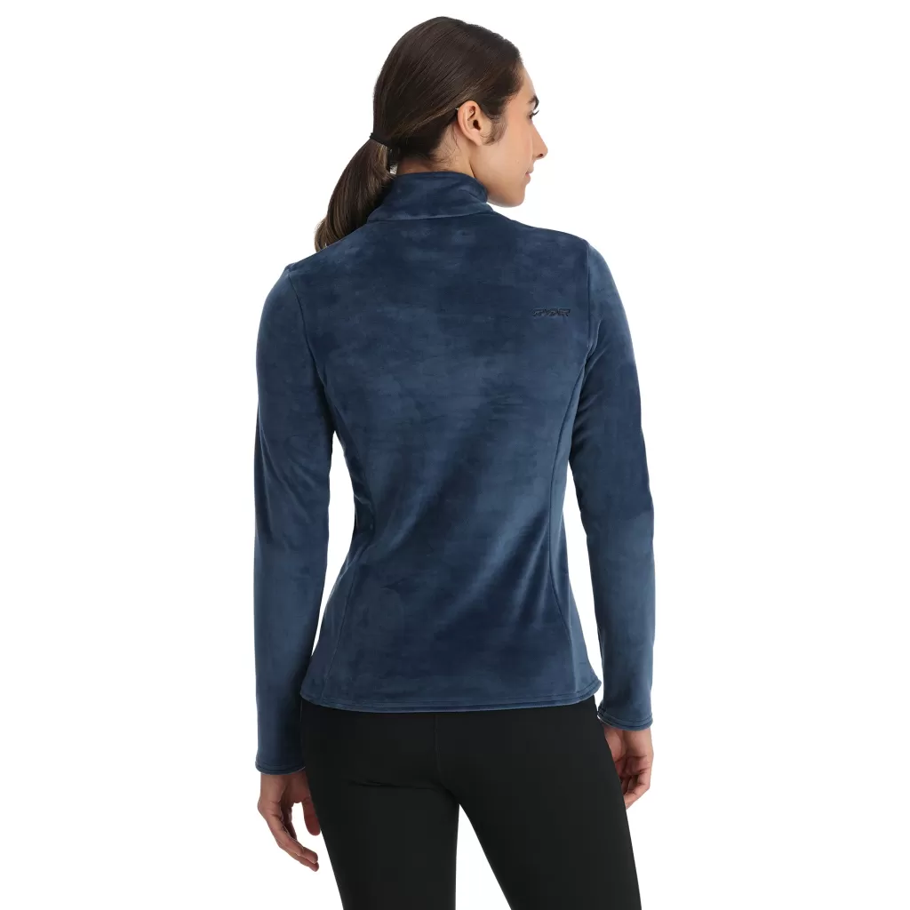 Women Spyder Womens Shimmer Bug Half Zip - True Navy