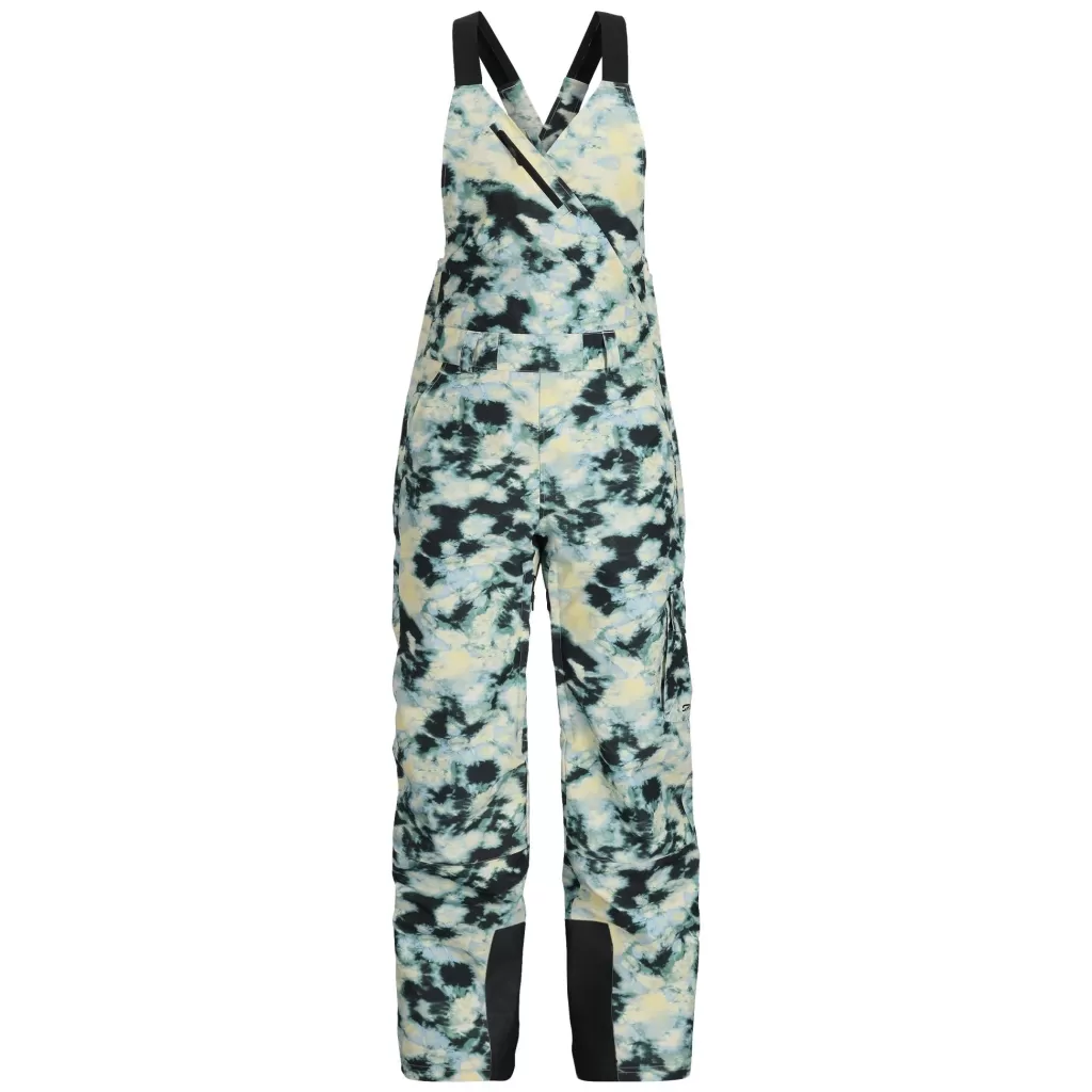 Women Spyder Womens Terrain Bib - Tie Dye Vanilla Latte