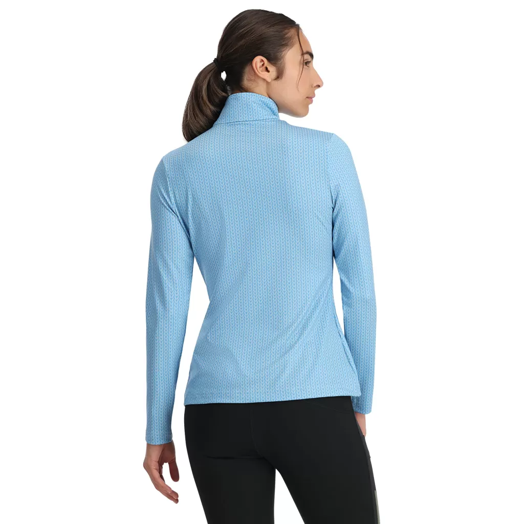 Women Spyder Womens Vivid Half Zip - Blue Drift